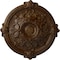 Ekena Millwork Hamilton Ceiling Medallion (Fits Canopies up to 3 3/4"), 17 3/8"OD x 1 3/4"P, Root Beer Crackle CM17HARBC - alternate 1